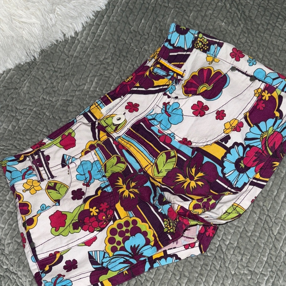 Maurices Colorful Floral Women's Cargo Shorts